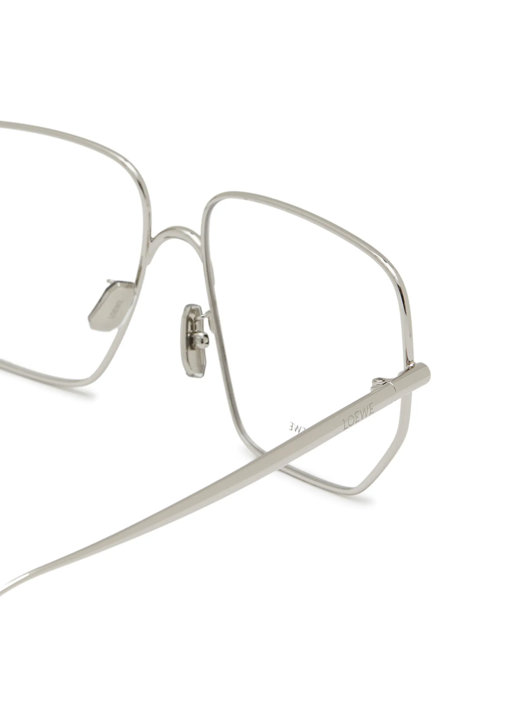 -----------LOEWE  ---- ------------ ----Refined Metal Geometric Glasses --