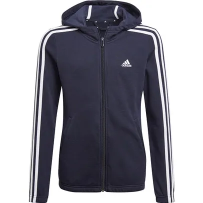 adidas 3 Stripes Full Zip Hoody Girls