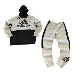 Adidas Originals Men’s M CB HOODY SWEATSUIT- GREY BLACK