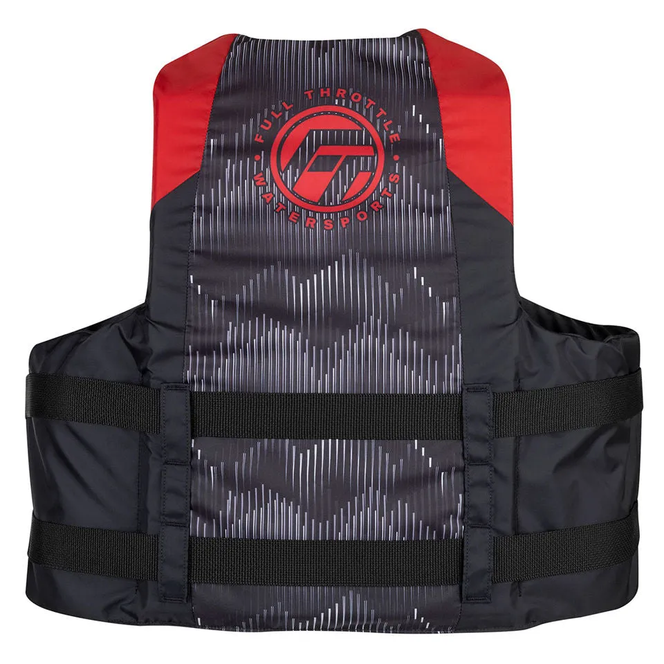 ADULT NYLON LIFE JACKET - RED 2XL/4XL