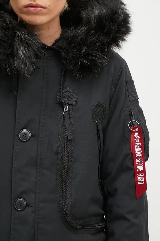 Alpha Industries jacket Polar Jacket women's black color