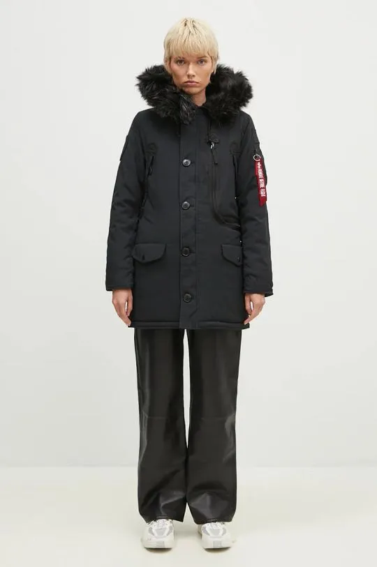 Alpha Industries jacket Polar Jacket women's black color