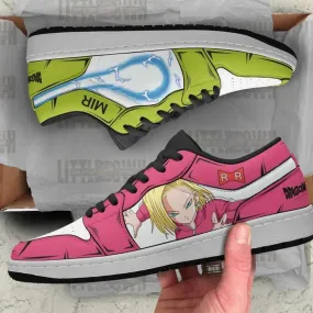 Android 17 x Android 18 Shoes Dragon Ball Z Super Anime JD Low Top Sneakers