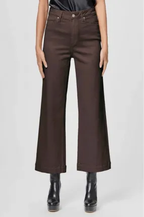 Anessa Wide Leg Jeans in Chicory Coffee Luxe Coating