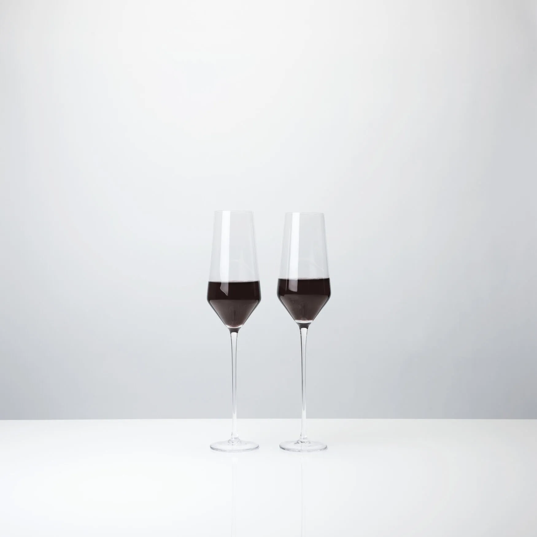 Angled Crystal Bordeaux Glasses