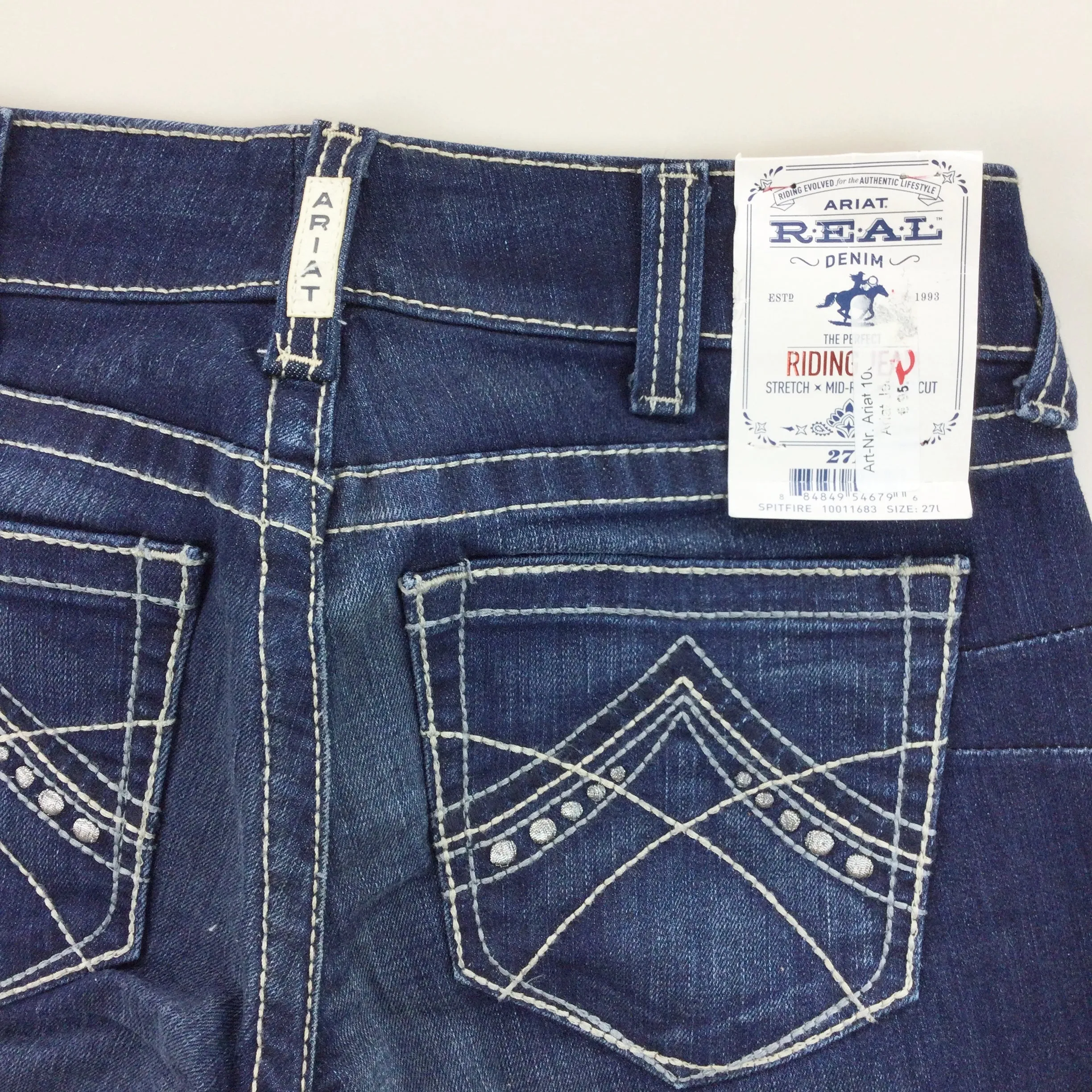 Ariat Real Deadstock 10011683 Denim Jeans - 27L