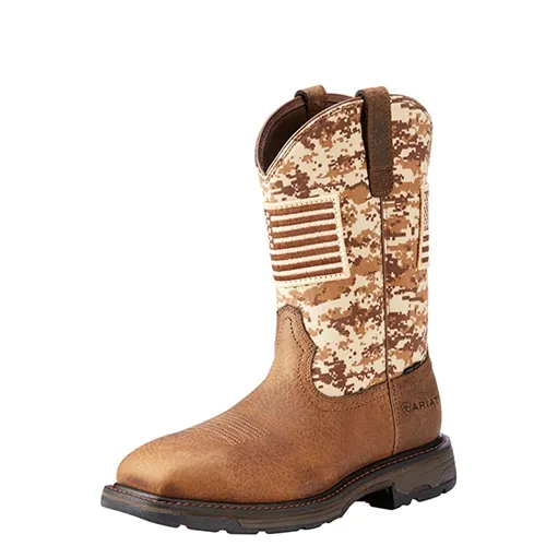 Ariat WorkHog Patriot Camo Pull On Boot 10022968