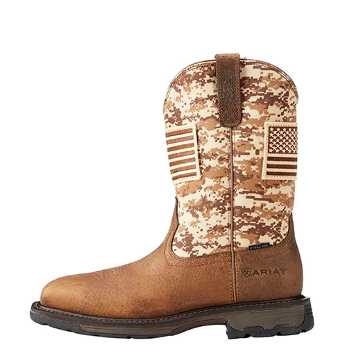 Ariat WorkHog Patriot Camo Pull On Boot 10022968