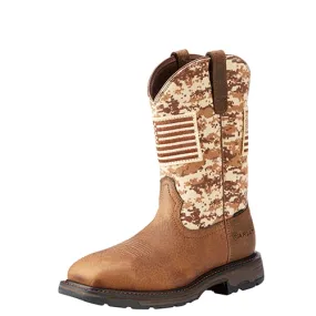 Ariat WorkHog Patriot Camo Pull On Boot 10022968