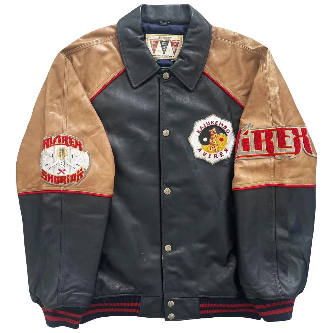 Avirex Leather Varsity Jacket