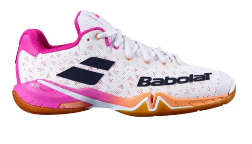 Babolat Shadow Tour Women's Indoor Court Shoes [White/Pink]