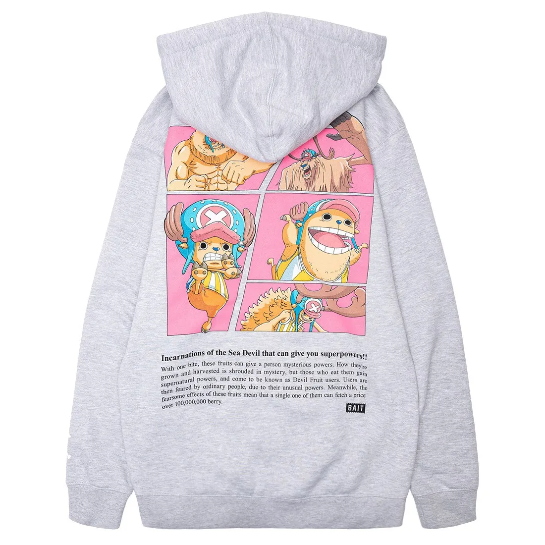 BAIT x One Piece Men Devil Fruit Chopper Hoody (gray)