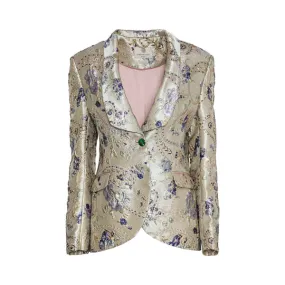 Barbara Rizzi Atelier Zeina Brocade Floral Jacket