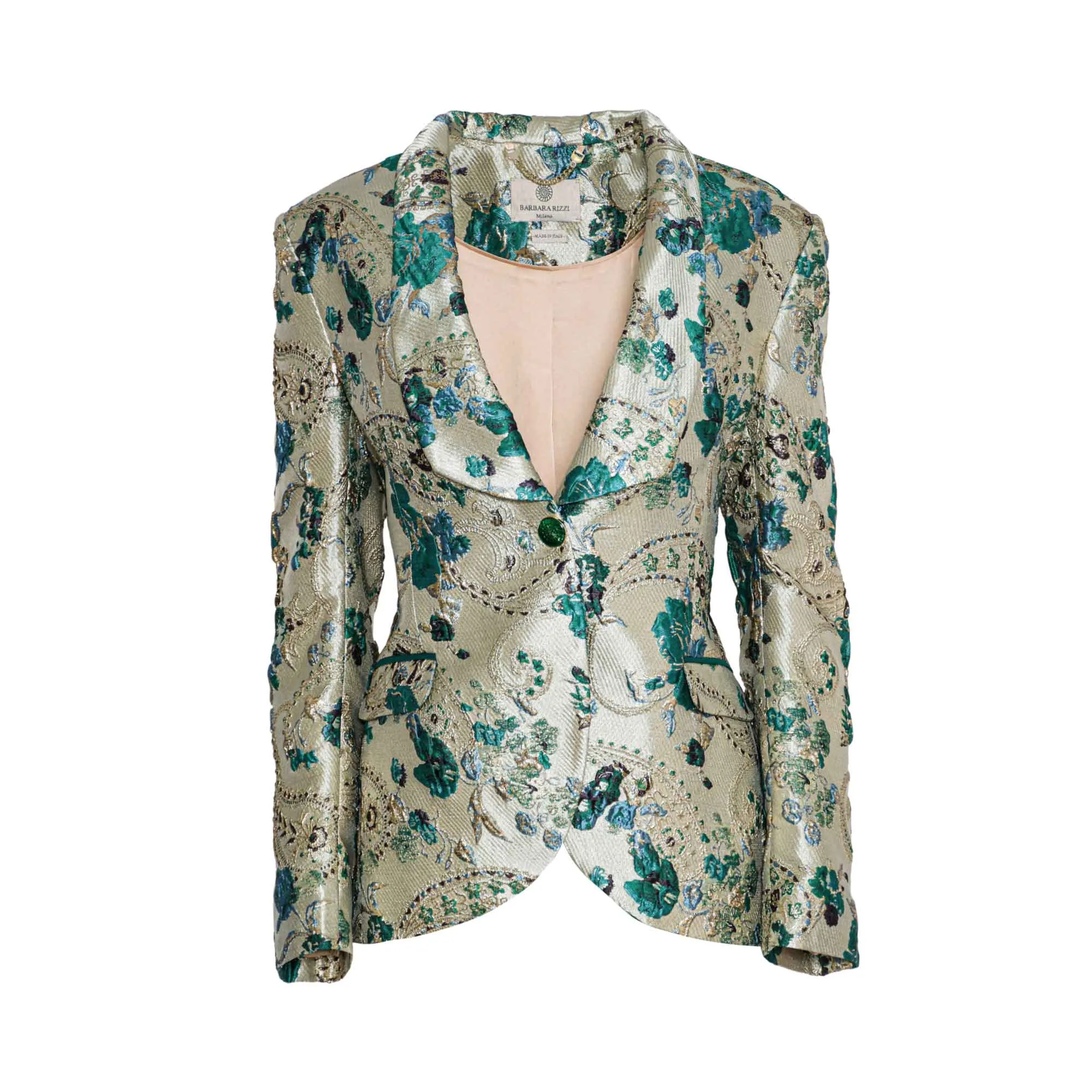 Barbara Rizzi Atelier Zeina Brocade Floral Jacket