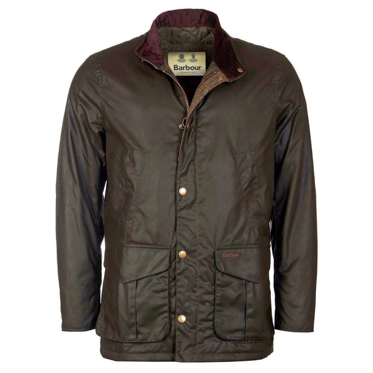 Barbour Hereford Men's Waxed Jacket | Olive