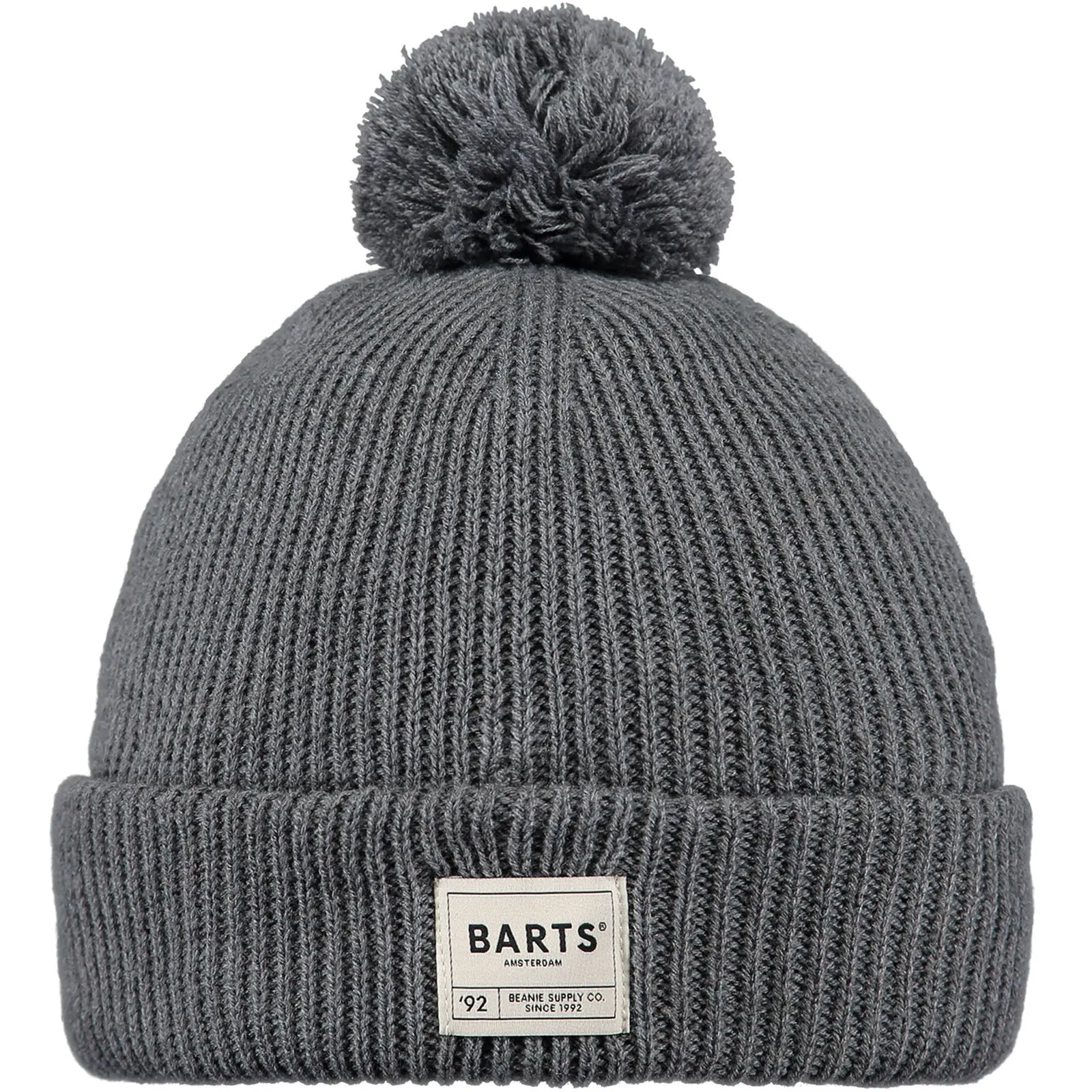 Barts Mens Arkade Stretchy Knitted Bobble Hat