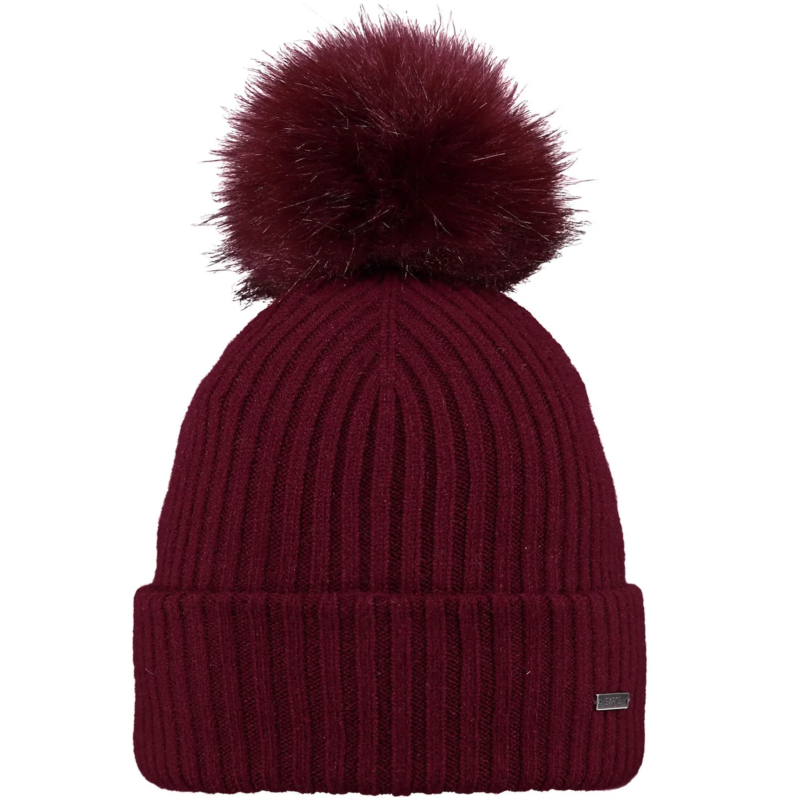 Barts Womens Kenzie Big Stretchy Faux Fur Pom Bobble Hat