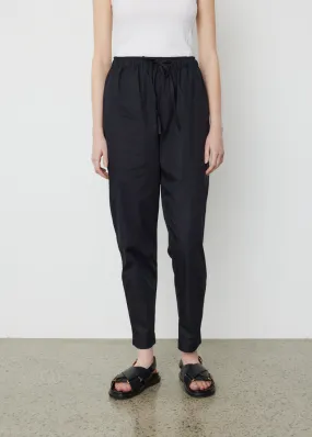 Bassike -  Contrast Stitch Poplin Pant - Pant