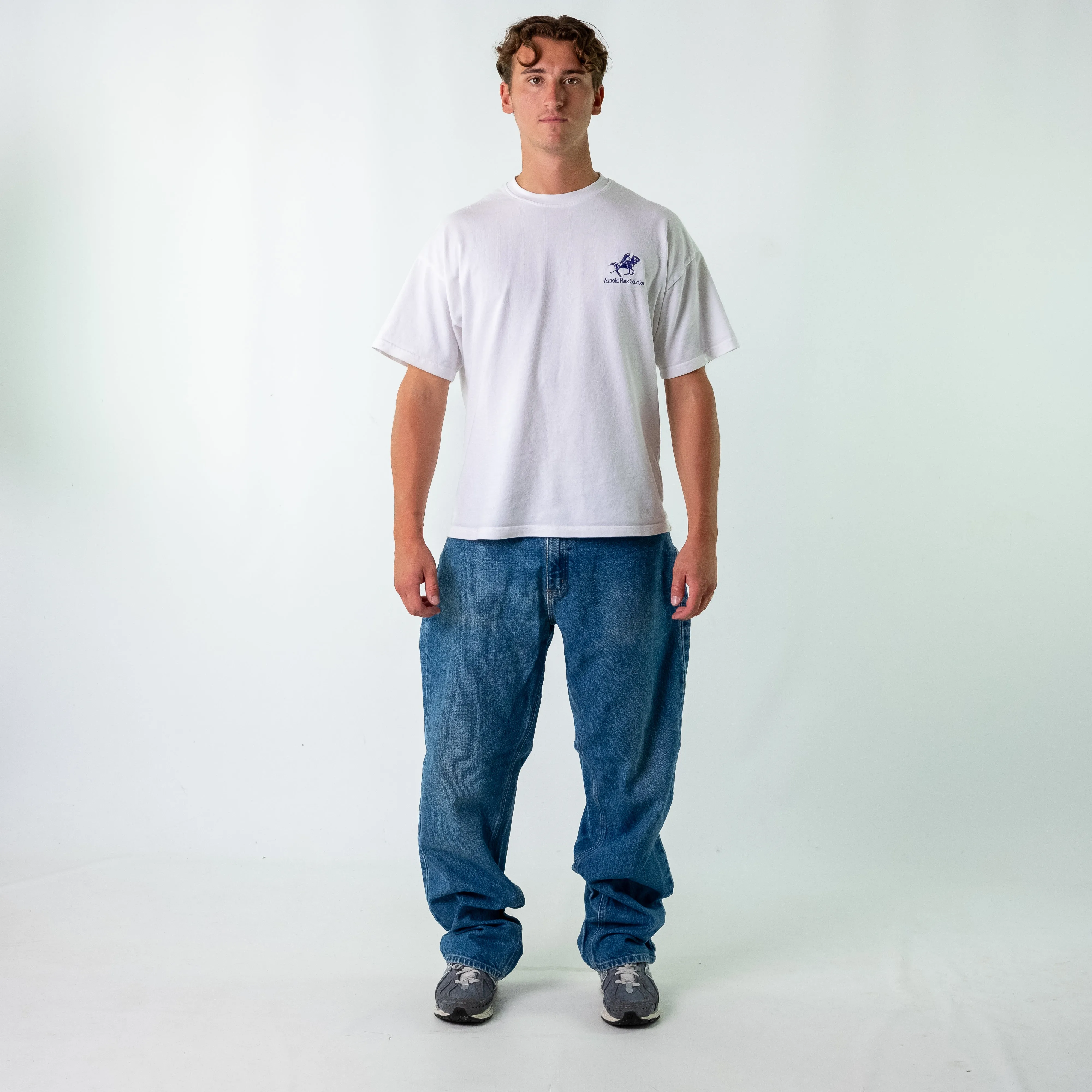 Blue 90s Carhartt Denim Jeans Baggy Pants (36x34)