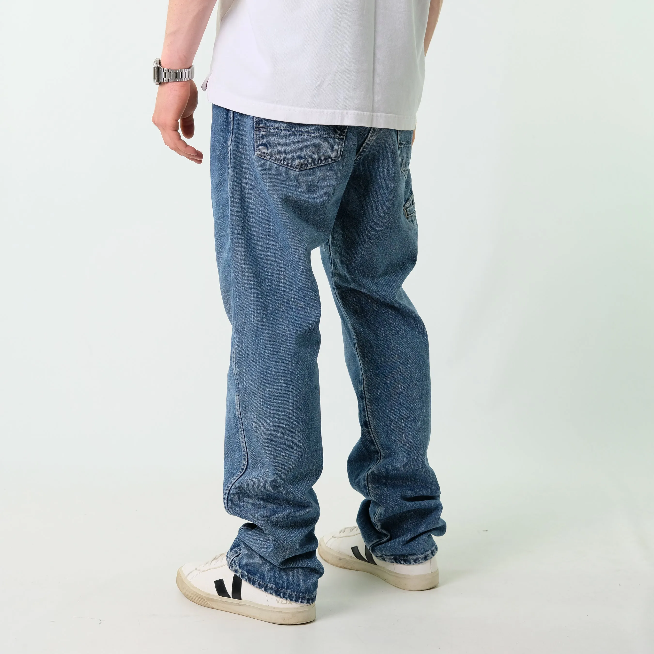 Blue y2ks Dickies Denim Jeans Baggy Pants (34x34)