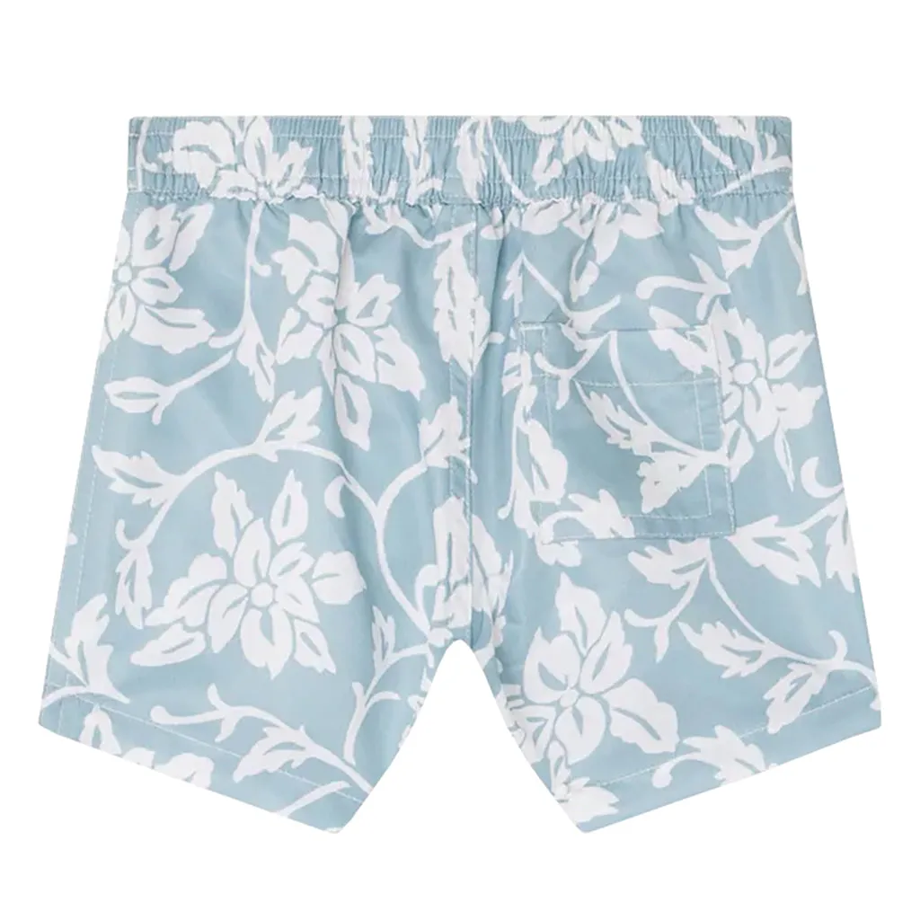 Bonpoint Baby Niagara Swim Shorts Green Floral Print