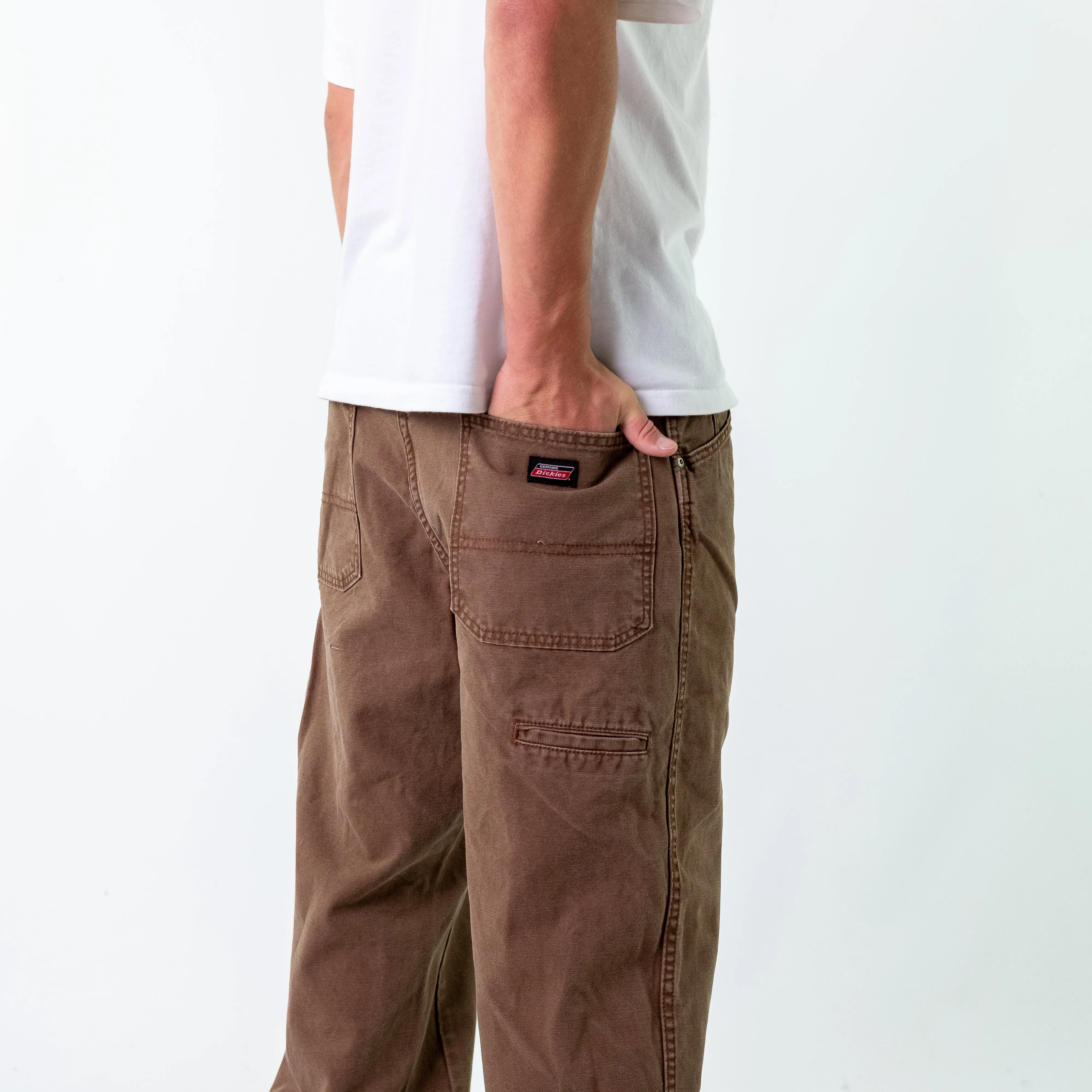 Brown y2ks Carhartt Denim Carpenter Jeans Baggy Pants (36x32)