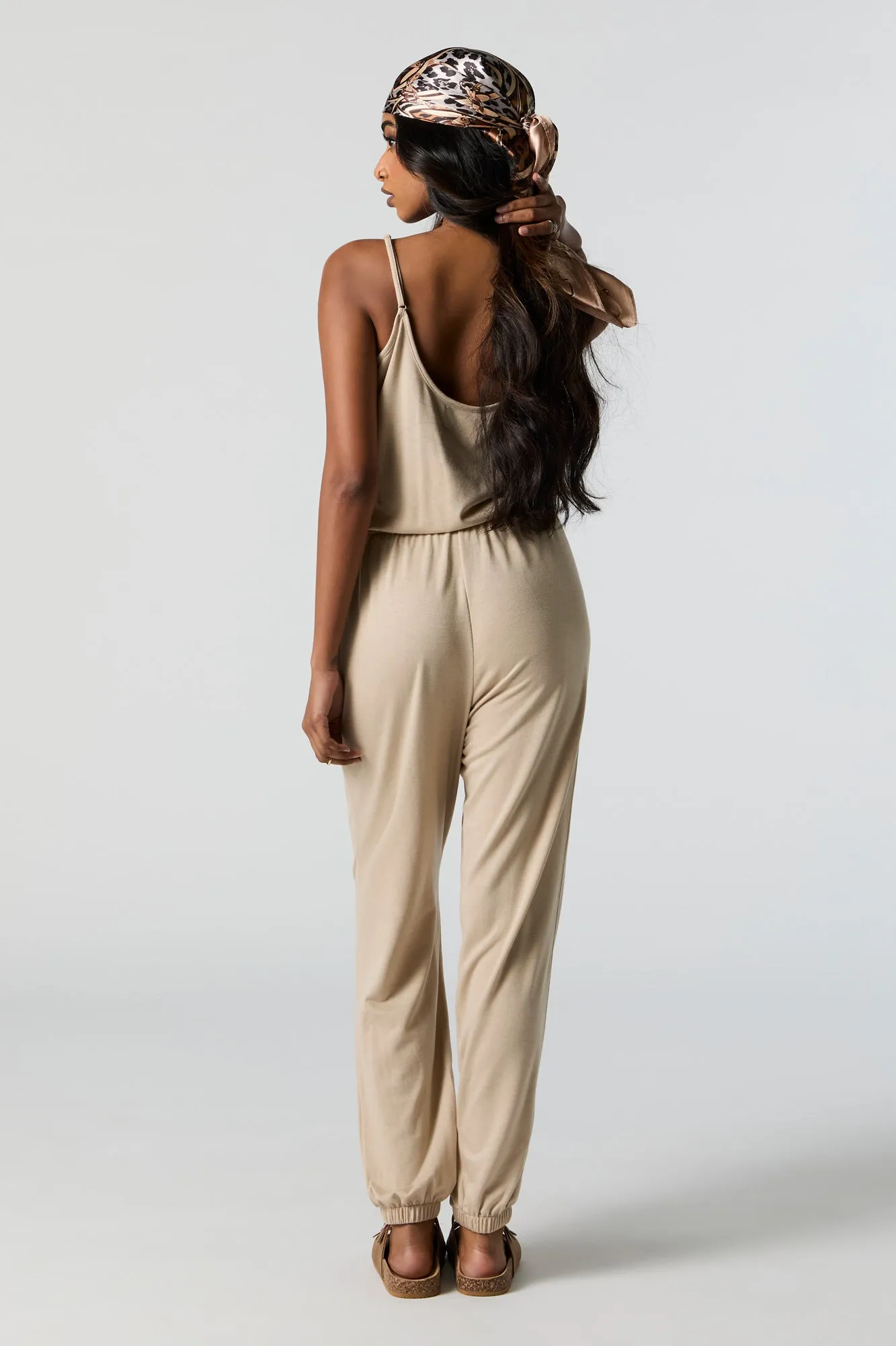 Button-Up Cami Jumpsuit