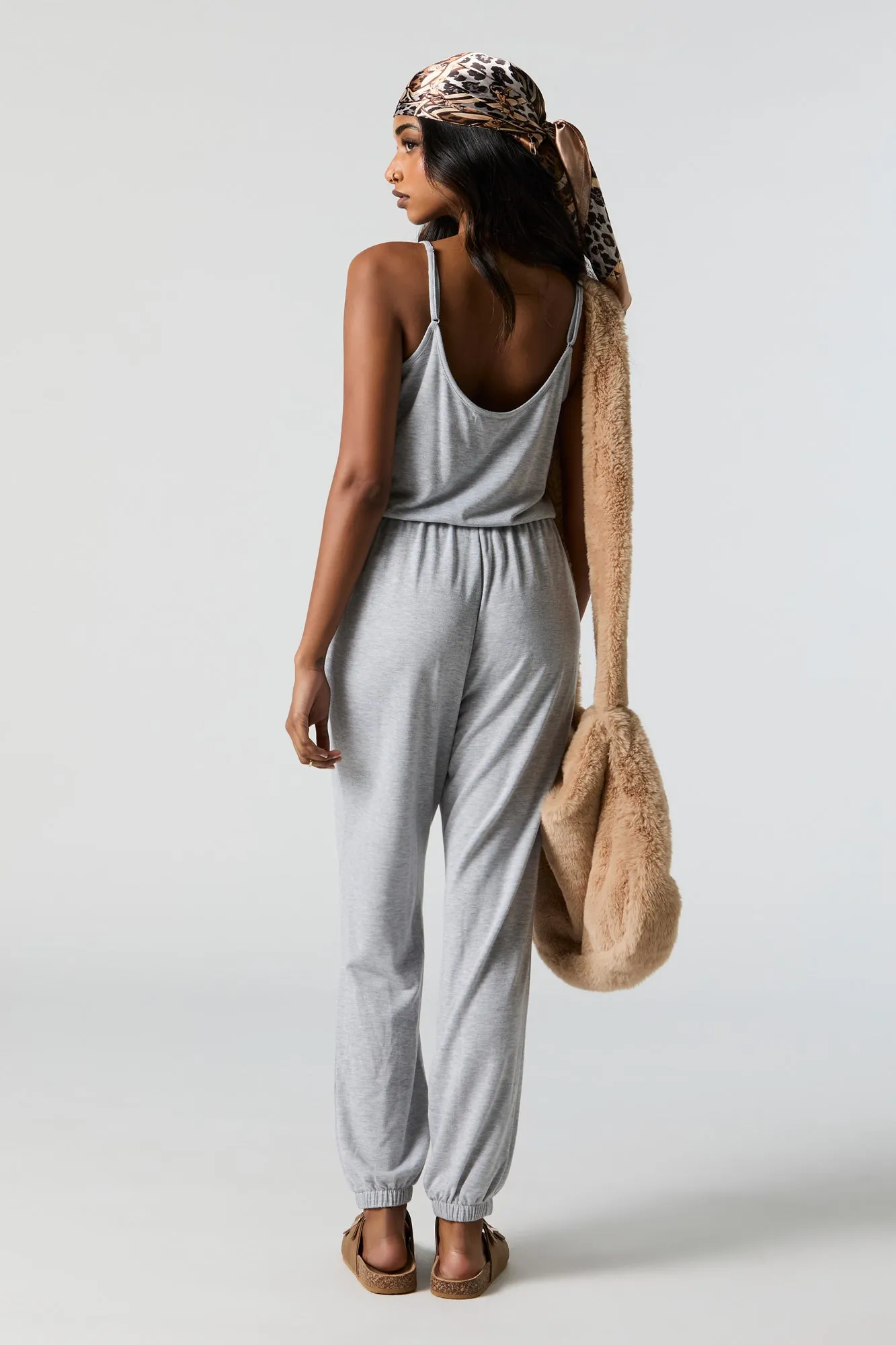 Button-Up Cami Jumpsuit