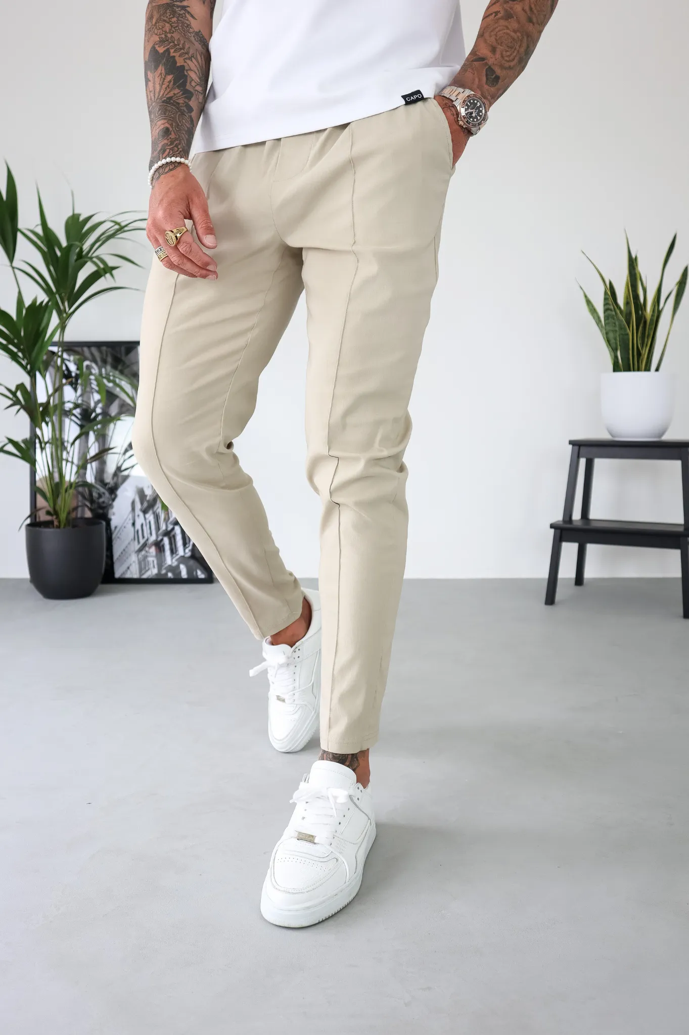 Capo SMART Trouser - Stone