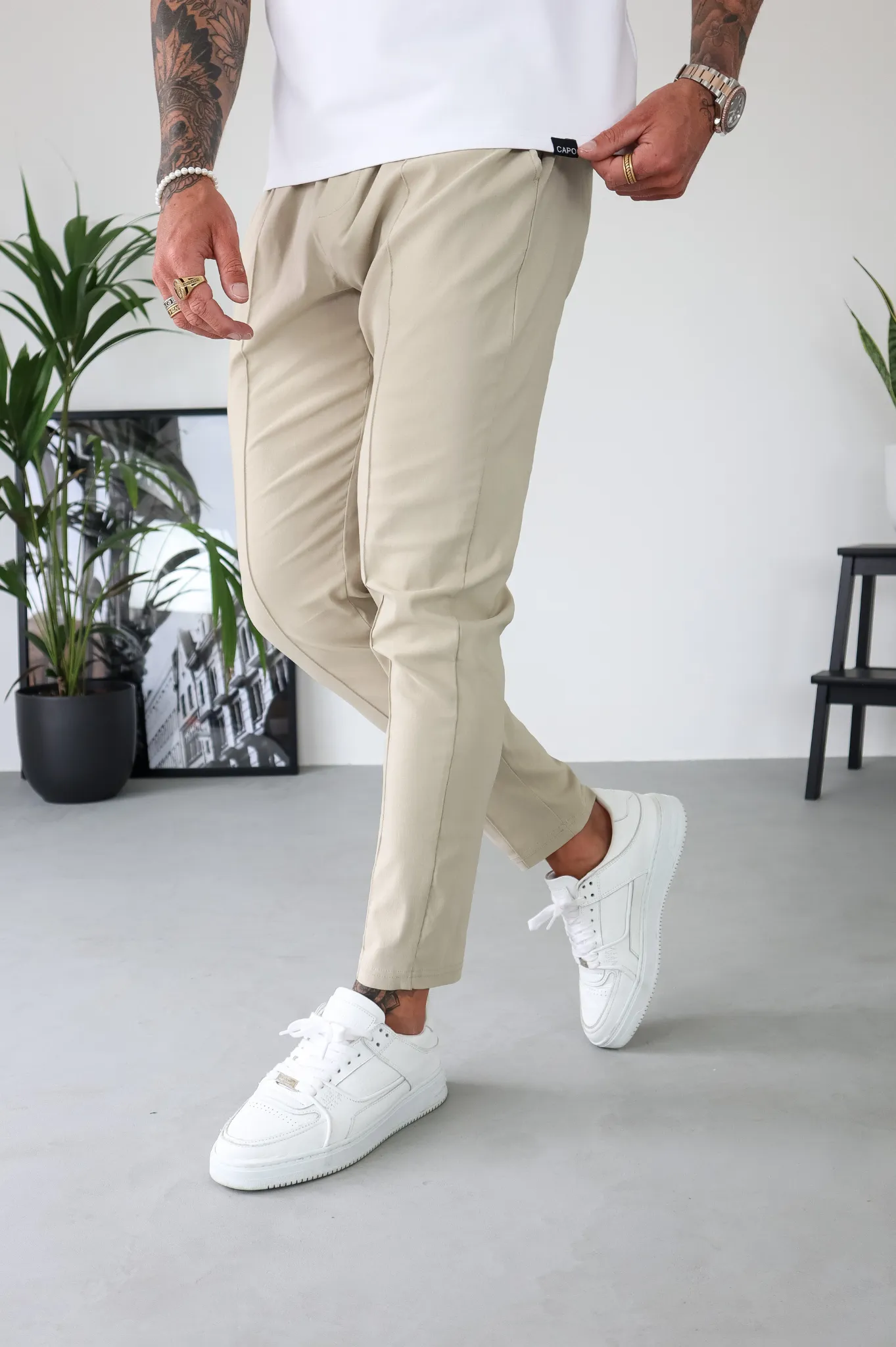 Capo SMART Trouser - Stone