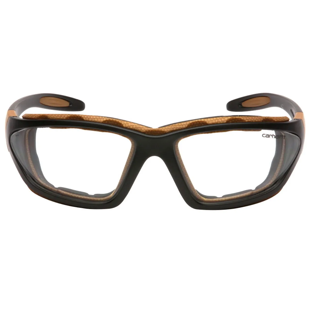 Carhartt Carthage Clear Anti-fog Lens With Black/tan Frame Safety Glasses