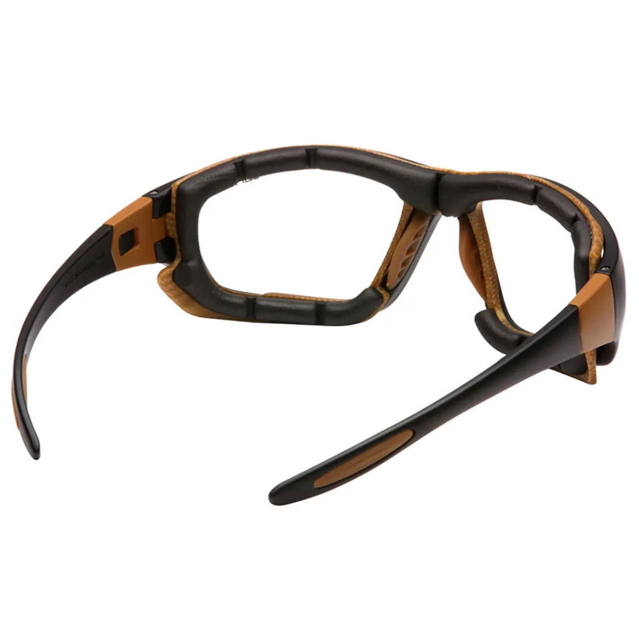 Carhartt Carthage Clear Anti-fog Lens With Black/tan Frame Safety Glasses