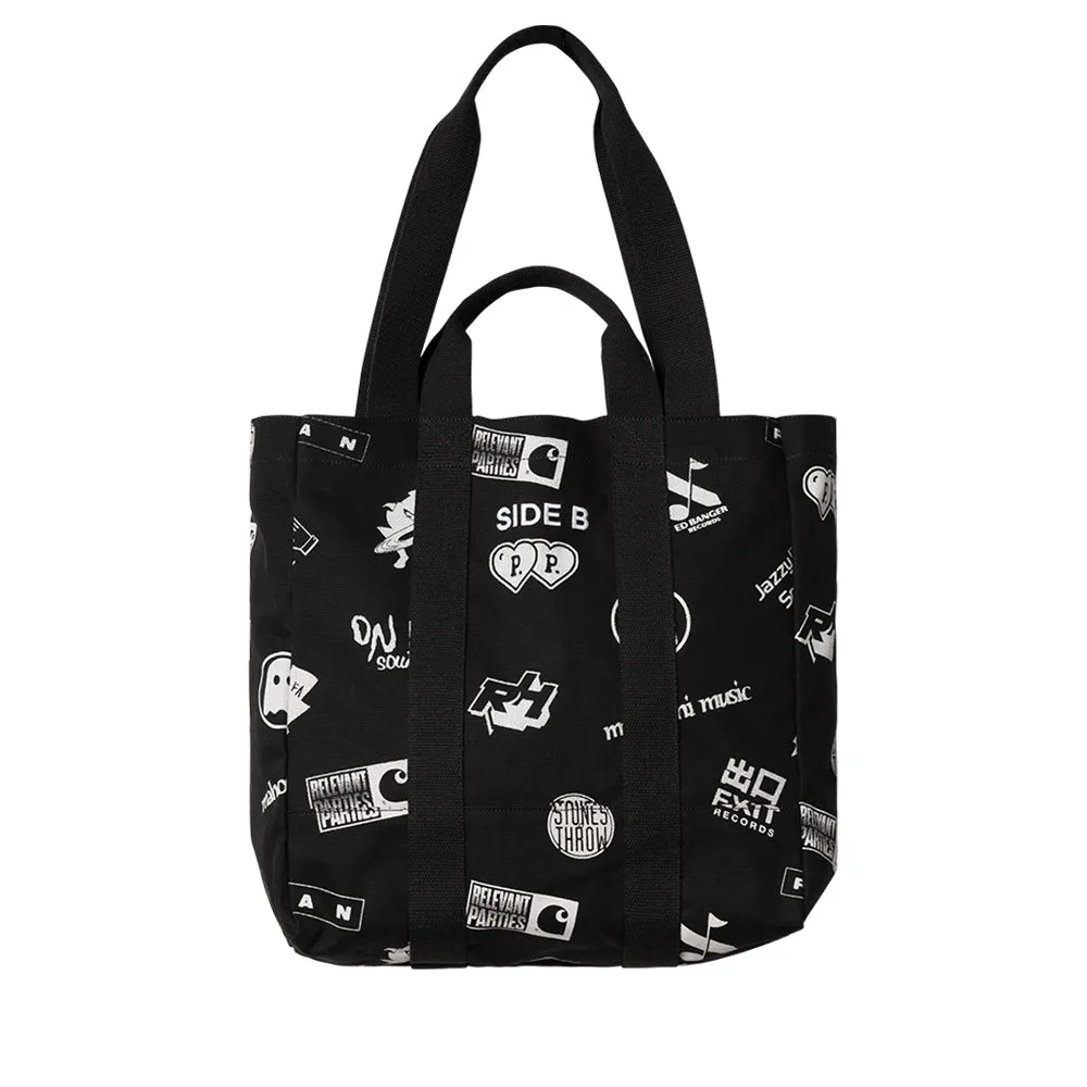 CARHARTT WIP RELEVANT PARTIES VOL.2 RECORD BAG // RELEVANT PARTIES PRINT/BLACK