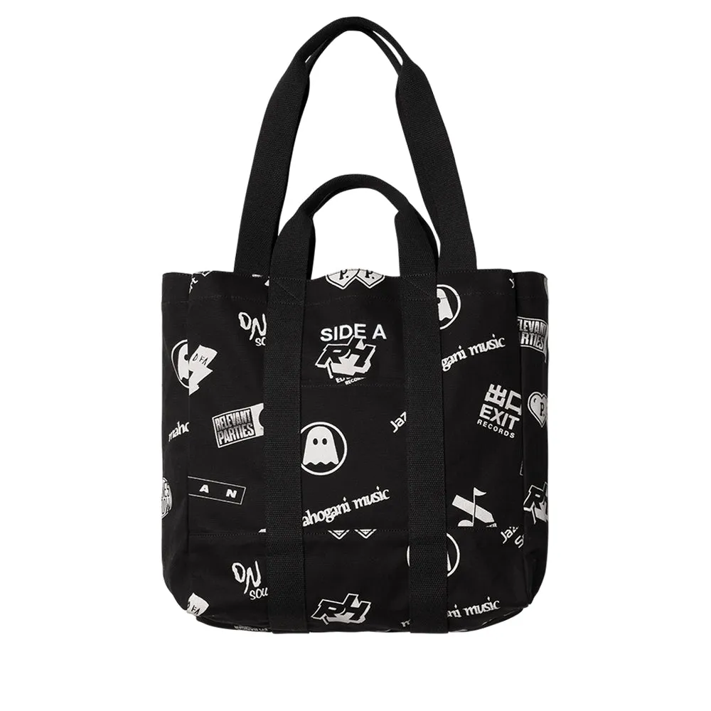 CARHARTT WIP RELEVANT PARTIES VOL.2 RECORD BAG // RELEVANT PARTIES PRINT/BLACK