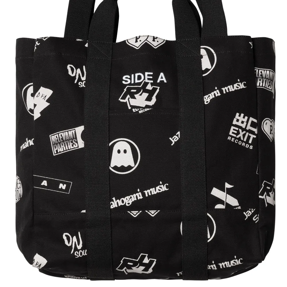 CARHARTT WIP RELEVANT PARTIES VOL.2 RECORD BAG // RELEVANT PARTIES PRINT/BLACK