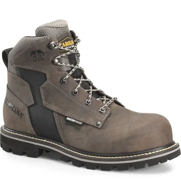 CAROLINA I-BEAM 6 COMPOSITE TOE WATERPROOF WORK BOOT SIZE 9EE GRAY