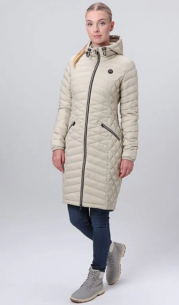 coat Loap Jemina - R49R/Sim Taupe - women´s