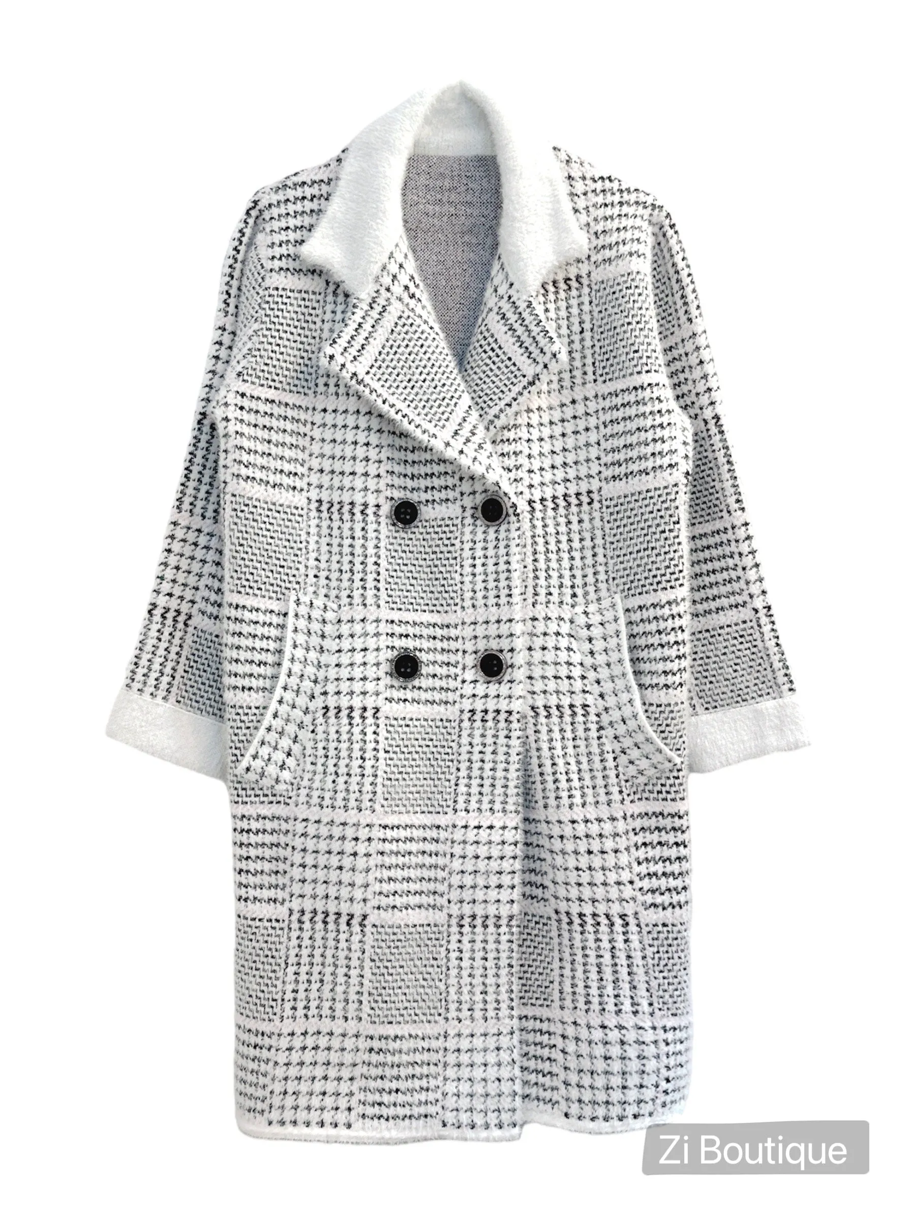 coat - MONOCHROME CHIC