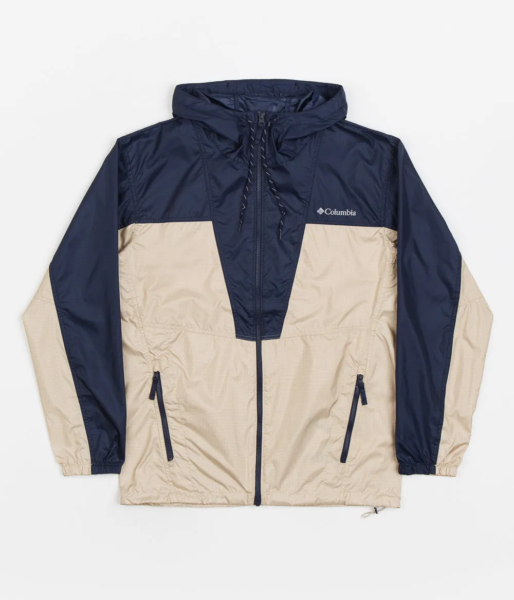 Columbia Trail Traveler Windbreaker Jacket - Ancient Fossil / Collegiate Navy