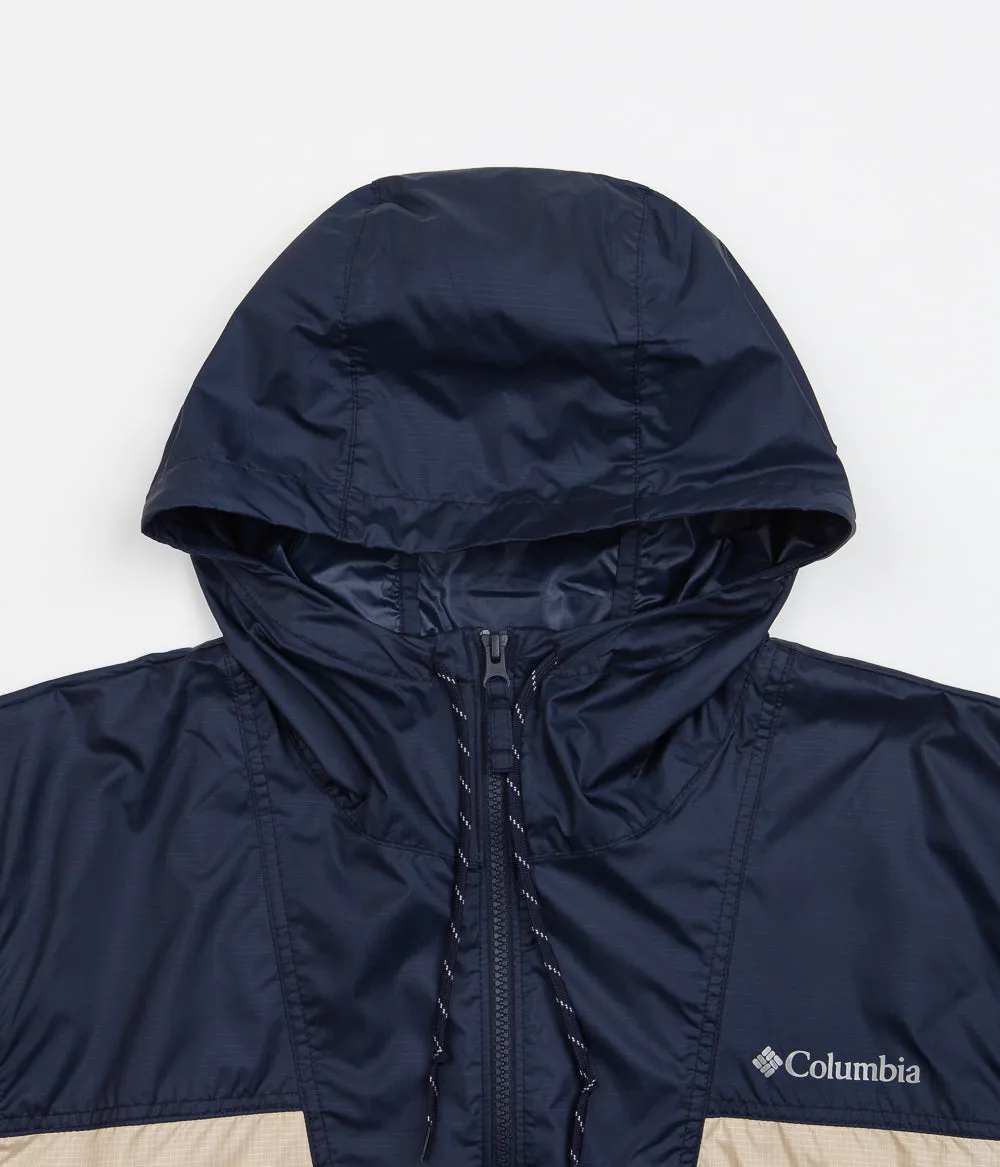 Columbia Trail Traveler Windbreaker Jacket - Ancient Fossil / Collegiate Navy