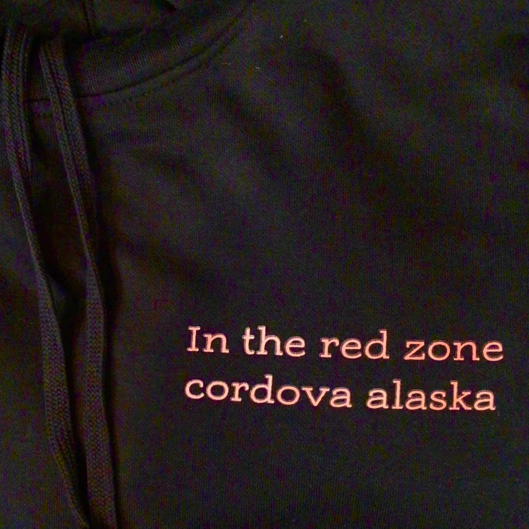 Cordova Alaska Red Zone Hooded Sweatshirt