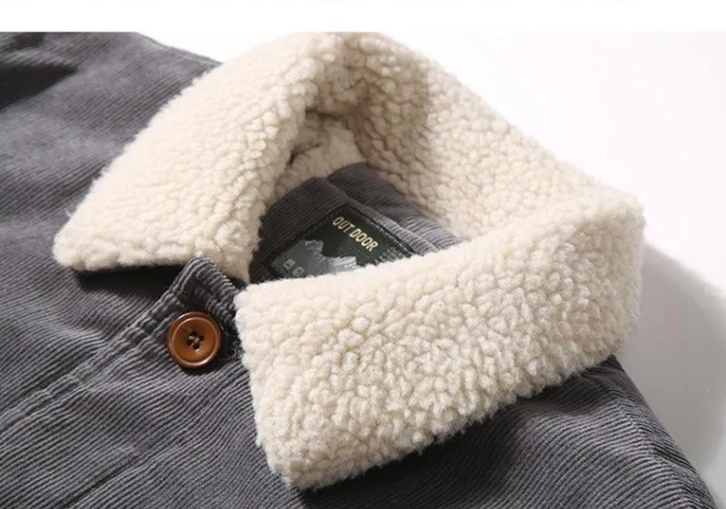 Corduroy Winter Jacket For Men