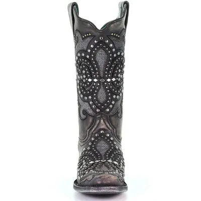 Corral Women's Inlay Western Boot - Square Toe - E1534