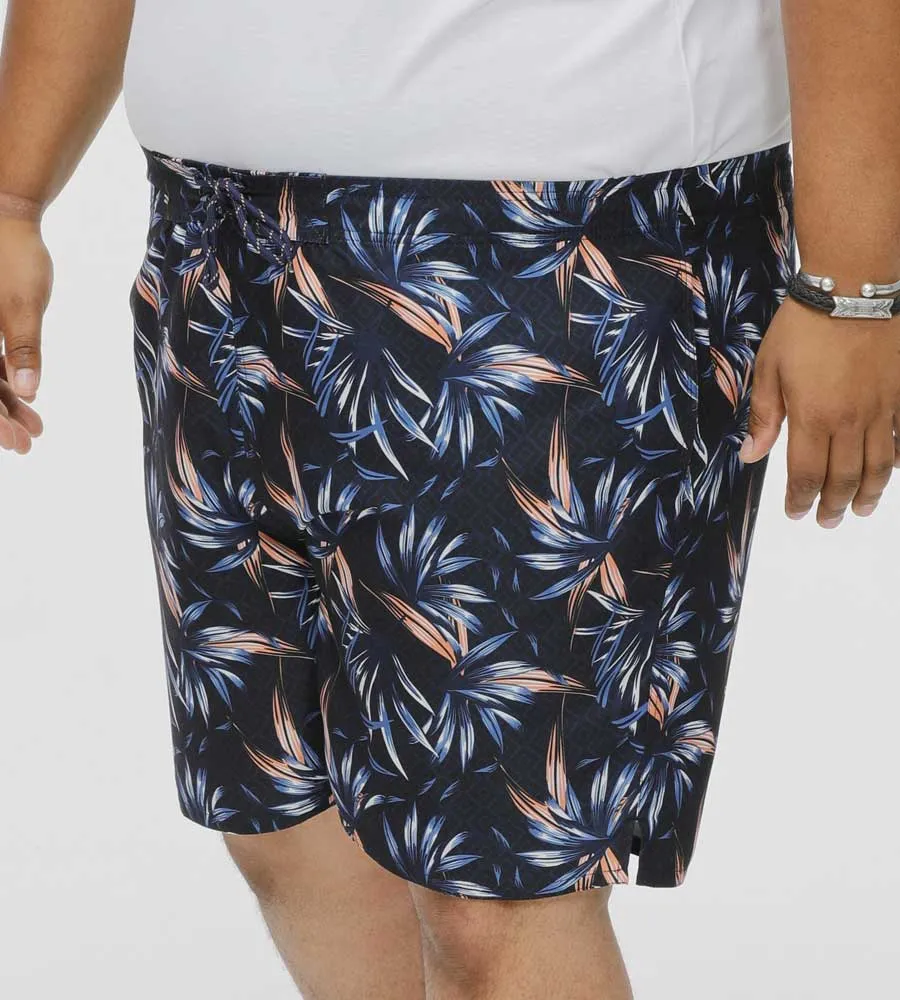 D555 Big Mens Hawaiian Printed Swim Shorts (DARIAN)