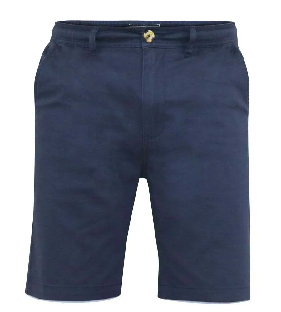 D555 Mens Navy Stretch Shorts with Internal Drawcord (ARIES 1)