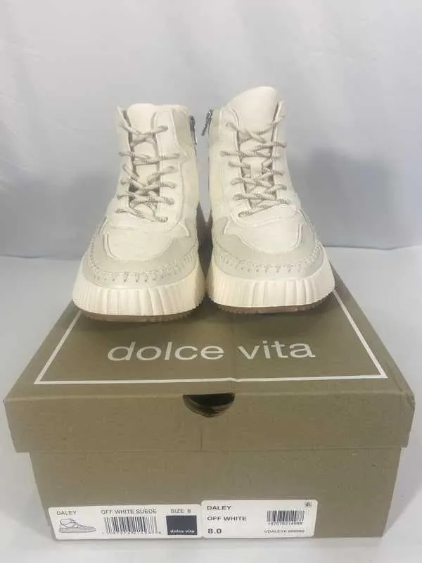 DALEY SNEAKERS OFF WHITE SUEDE - re:vita