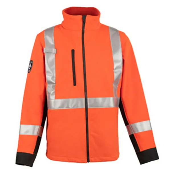 DragonWear The Shield Soft Shell Hi-Vis Jacket (Orange) Flame Resistant