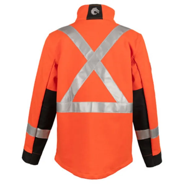 DragonWear The Shield Soft Shell Hi-Vis Jacket (Orange) Flame Resistant