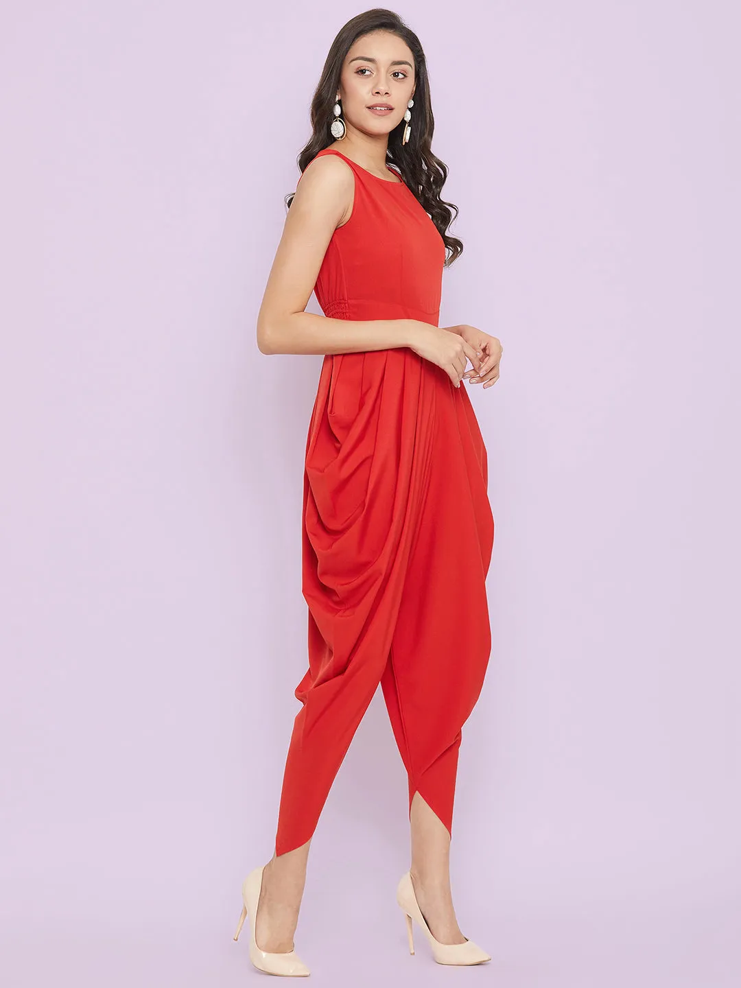 Elasticated Ethnic Dhoti Jumpsuit