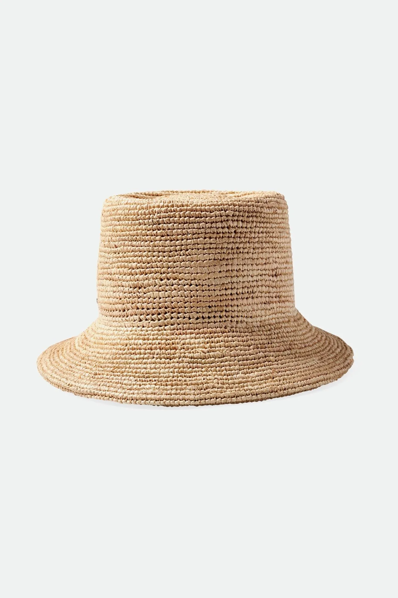 Ellee Straw Bucket Hat - Tan